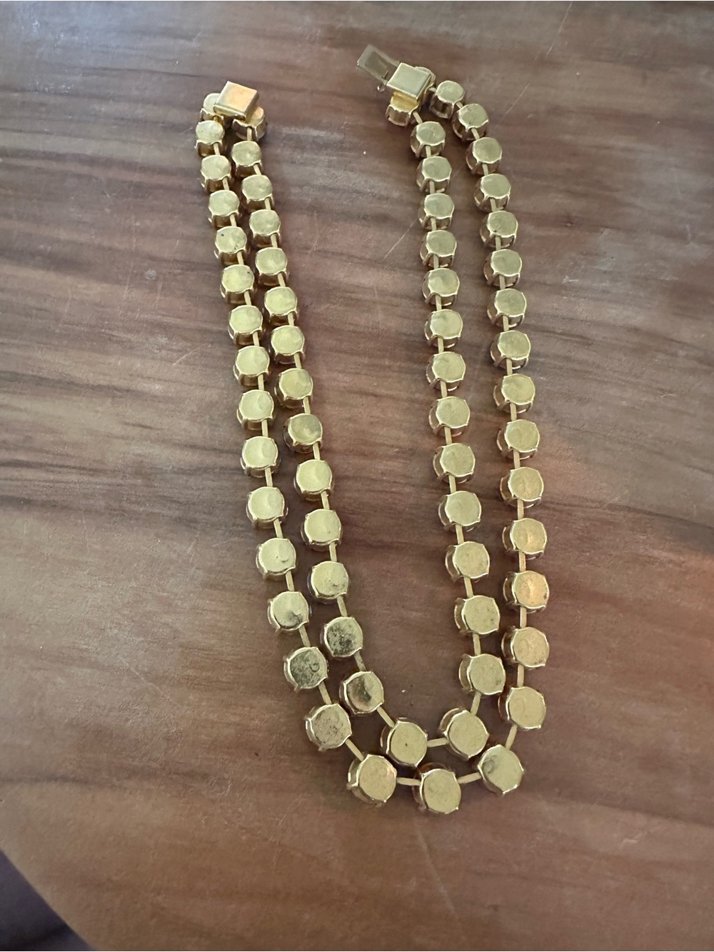 Swarovski Multicolor Crystal Tennis Necklace in Gold 15” or open 30” - Picture 7 of 7
